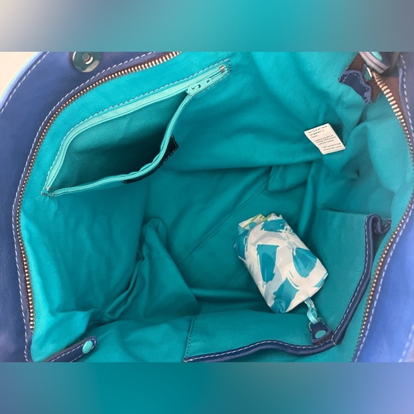 GABS Firenze CYNDI Colorblock Leather Convertible Tote Bag Made In Italy NWT - Picture 10 of 13